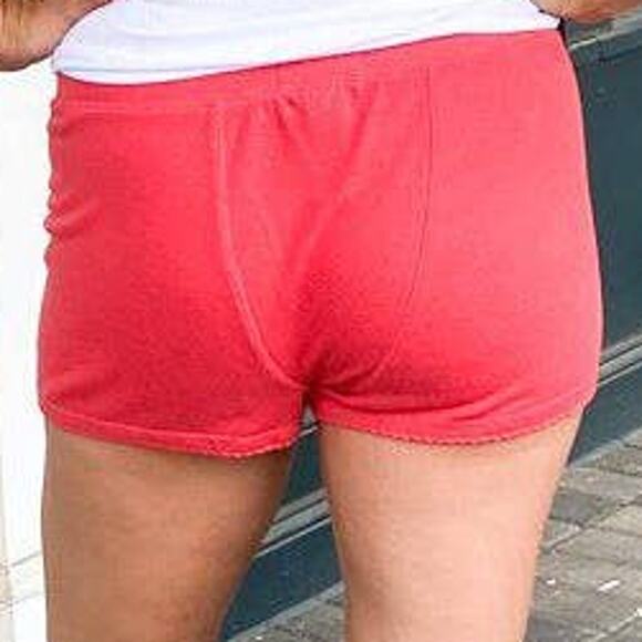 P.J. Salvage SZ M Red Elastic Waist Band Sleep Lounge Shorts Bottoms NWT B44 - Picture 2 of 7